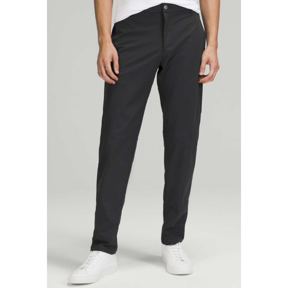 Lululemon Men's Commission Chino Pants Size 36/30 Black Square Dot